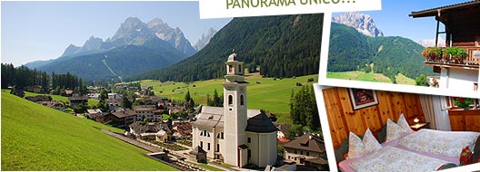 Urlaub auf dem Bauernhof Sexten Hochpustertal Südtirol: Innerrauthof Zimmer mit Frühstück